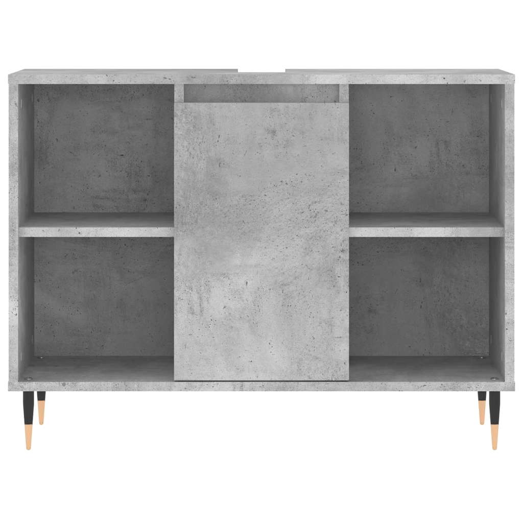 vidaXL Szafka łazienkowa, szarość betonu, 80x33x60 cm