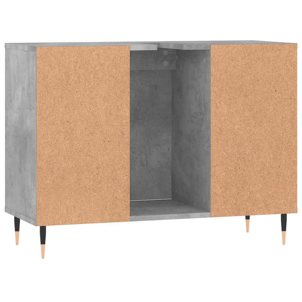 vidaXL Szafka łazienkowa, szarość betonu, 80x33x60 cm