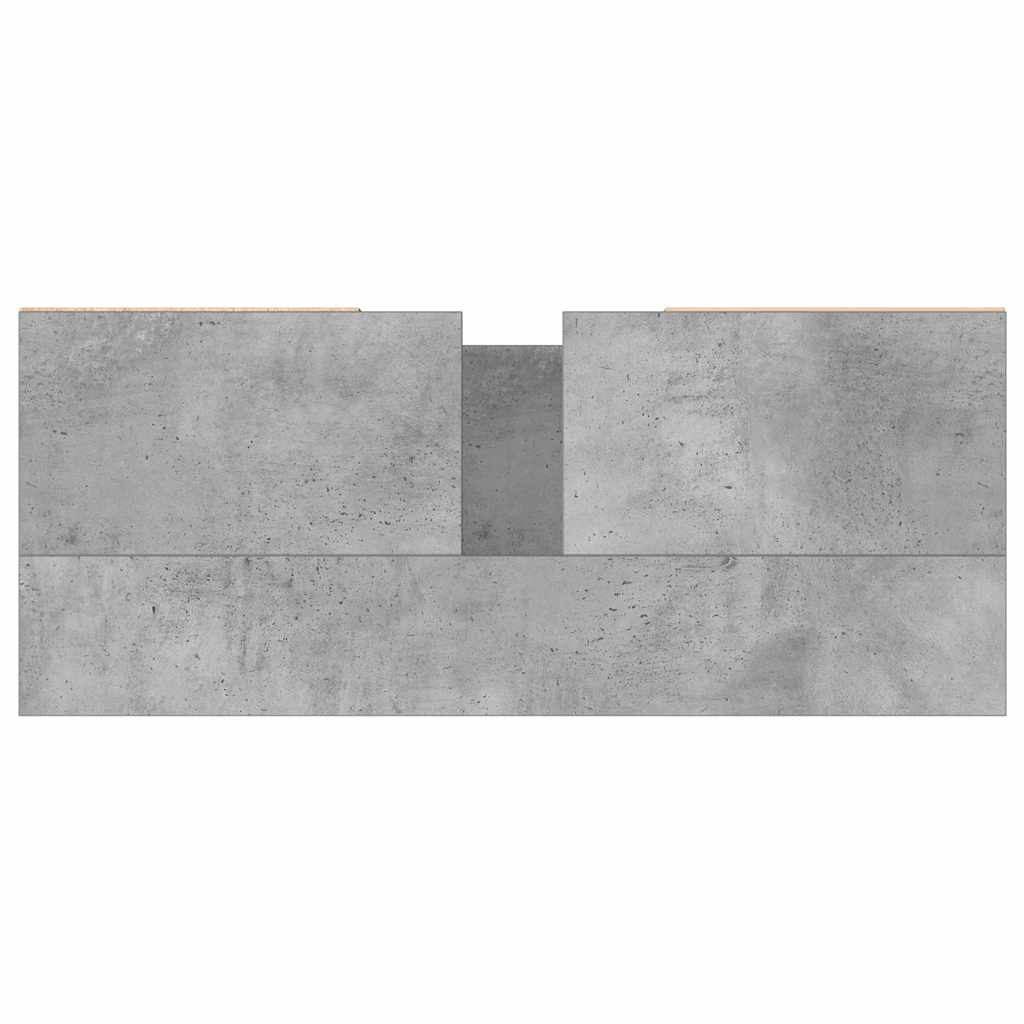 vidaXL Szafka łazienkowa, szarość betonu, 80x33x60 cm