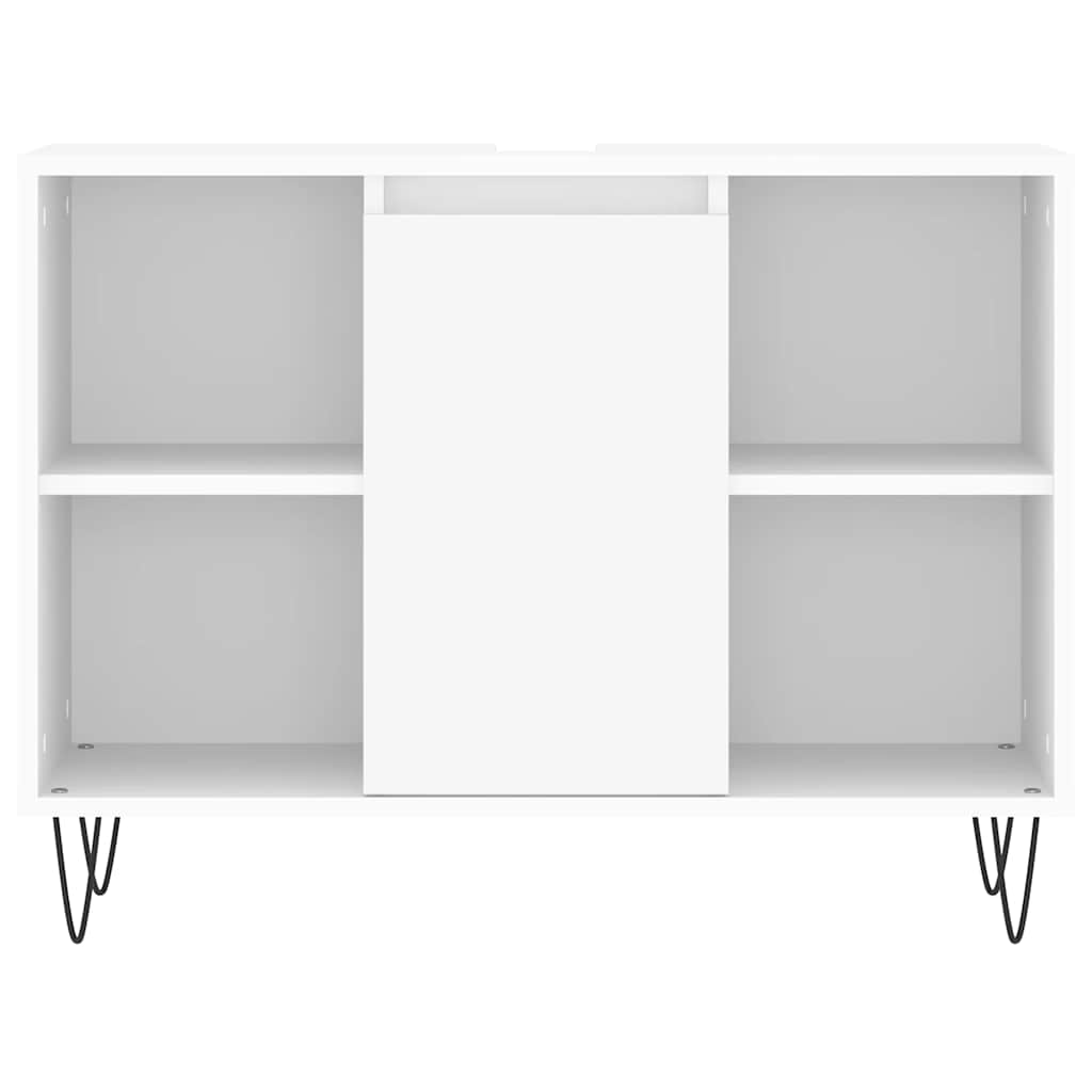 vidaXL Szafka łazienkowa, biała, 80x33x60 cm, materiał drewnopochodny