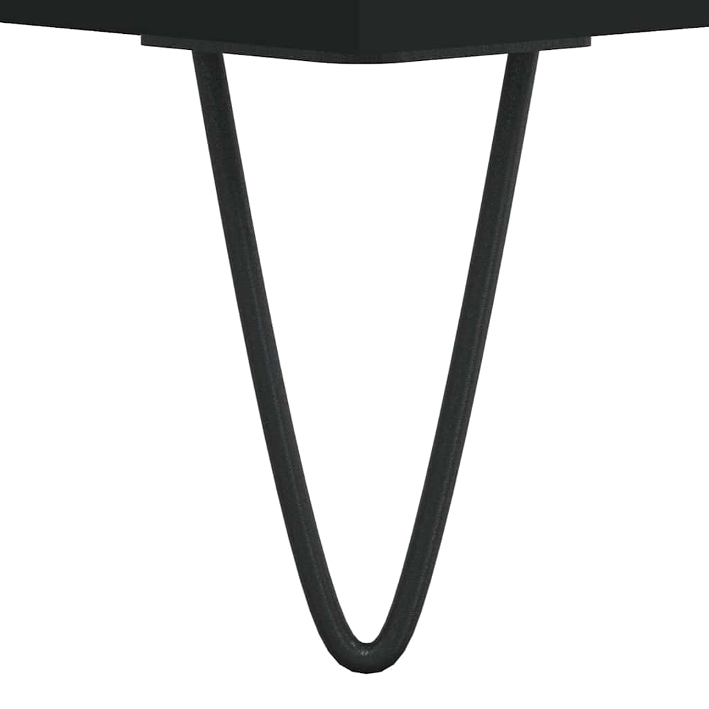 vidaXL Szafka łazienkowa, czarna, 80x33x60 cm, materiał drewnopochodny