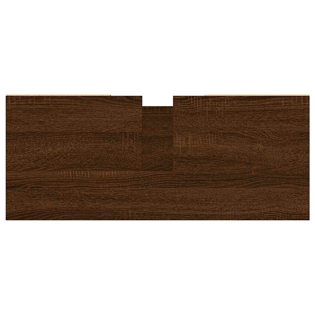 vidaXL Szafka łazienkowa, brązowy dąb, 80x33x60 cm