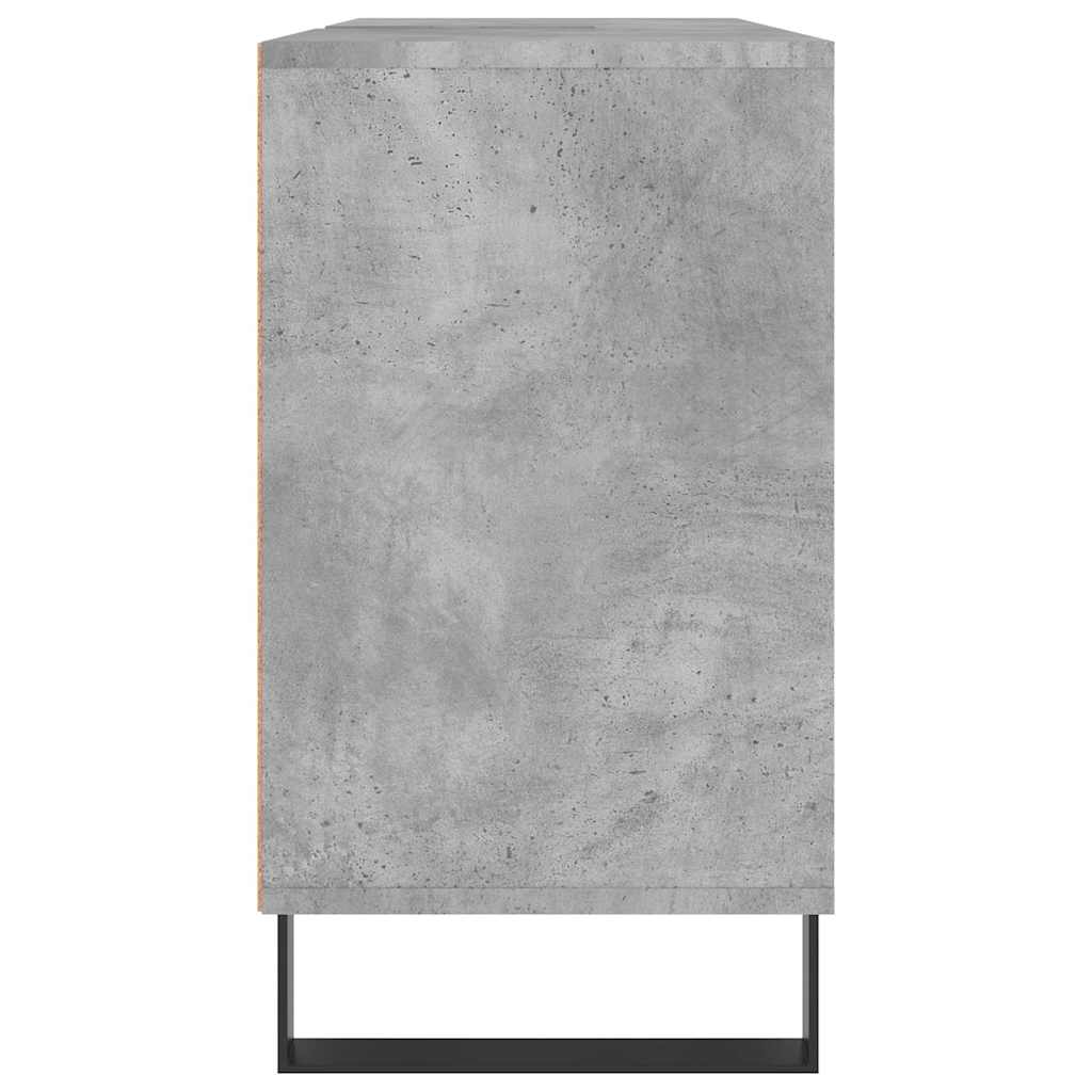 vidaXL Szafka łazienkowa, szarość betonu, 80x33x60 cm