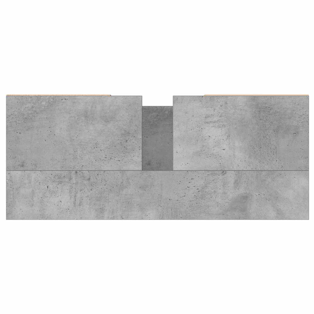 vidaXL Szafka łazienkowa, szarość betonu, 80x33x60 cm