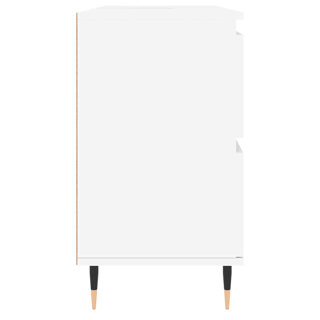 vidaXL Szafka łazienkowa, biała, 80x33x60 cm, materiał drewnopochodny