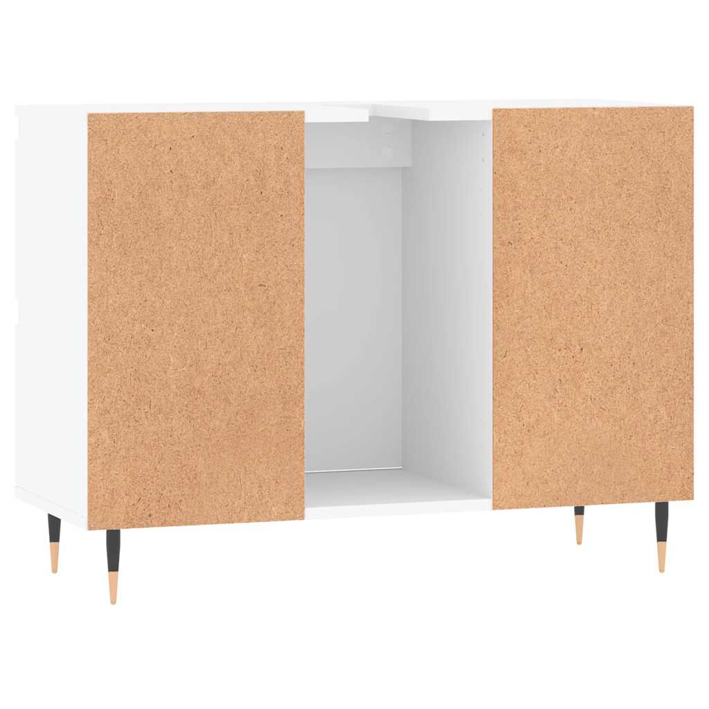 vidaXL Szafka łazienkowa, biała, 80x33x60 cm, materiał drewnopochodny
