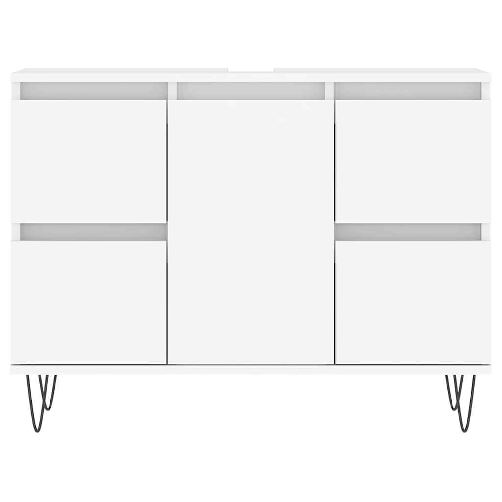 vidaXL Szafka łazienkowa, biała 80x33x60 cm, materiał drewnopochodny