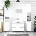vidaXL Szafka łazienkowa, biała 80x33x60 cm, materiał drewnopochodny