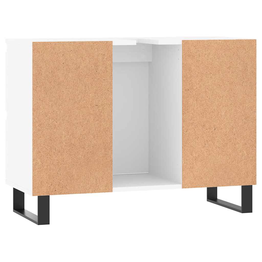 vidaXL Szafka łazienkowa, biała, 80x33x60 cm, materiał drewnopochodny