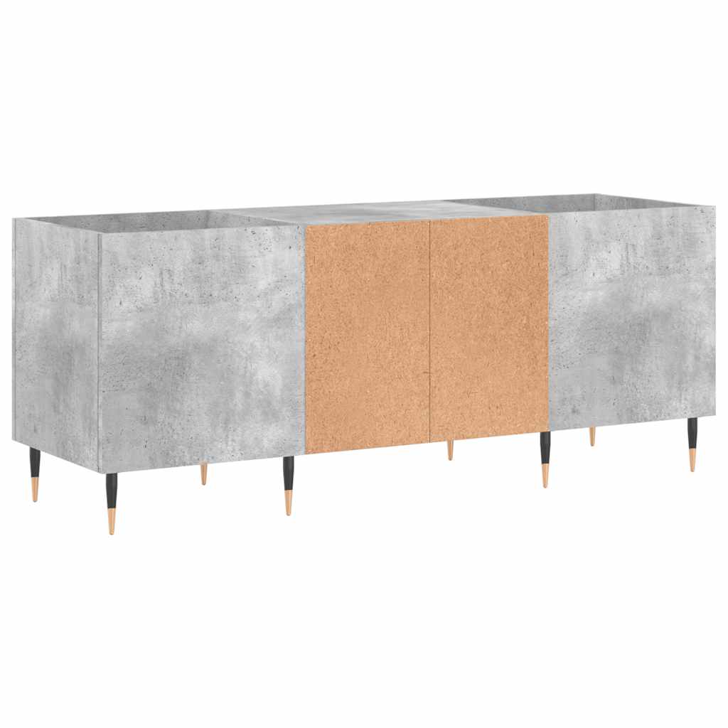vidaXL Szafka na płyty, szarość betonu, 121x38x48 cm
