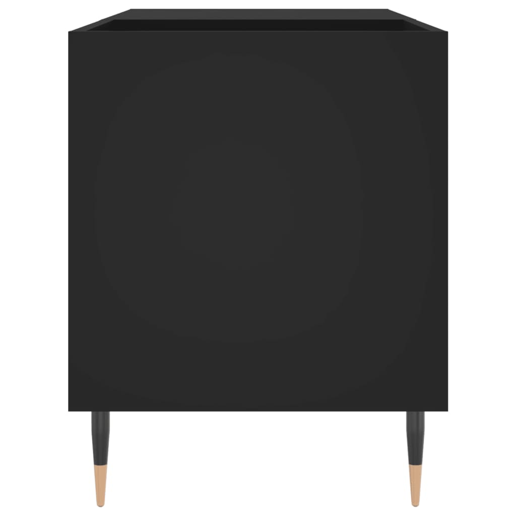 vidaXL Szafka na płyty, czarna, 85x38x48 cm, materiał drewnopochodny