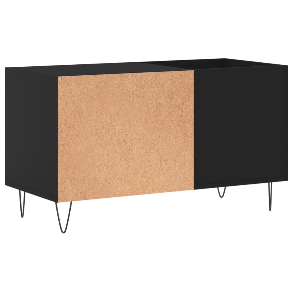 vidaXL Szafka na płyty, czarna, 85x38x48 cm, materiał drewnopochodny