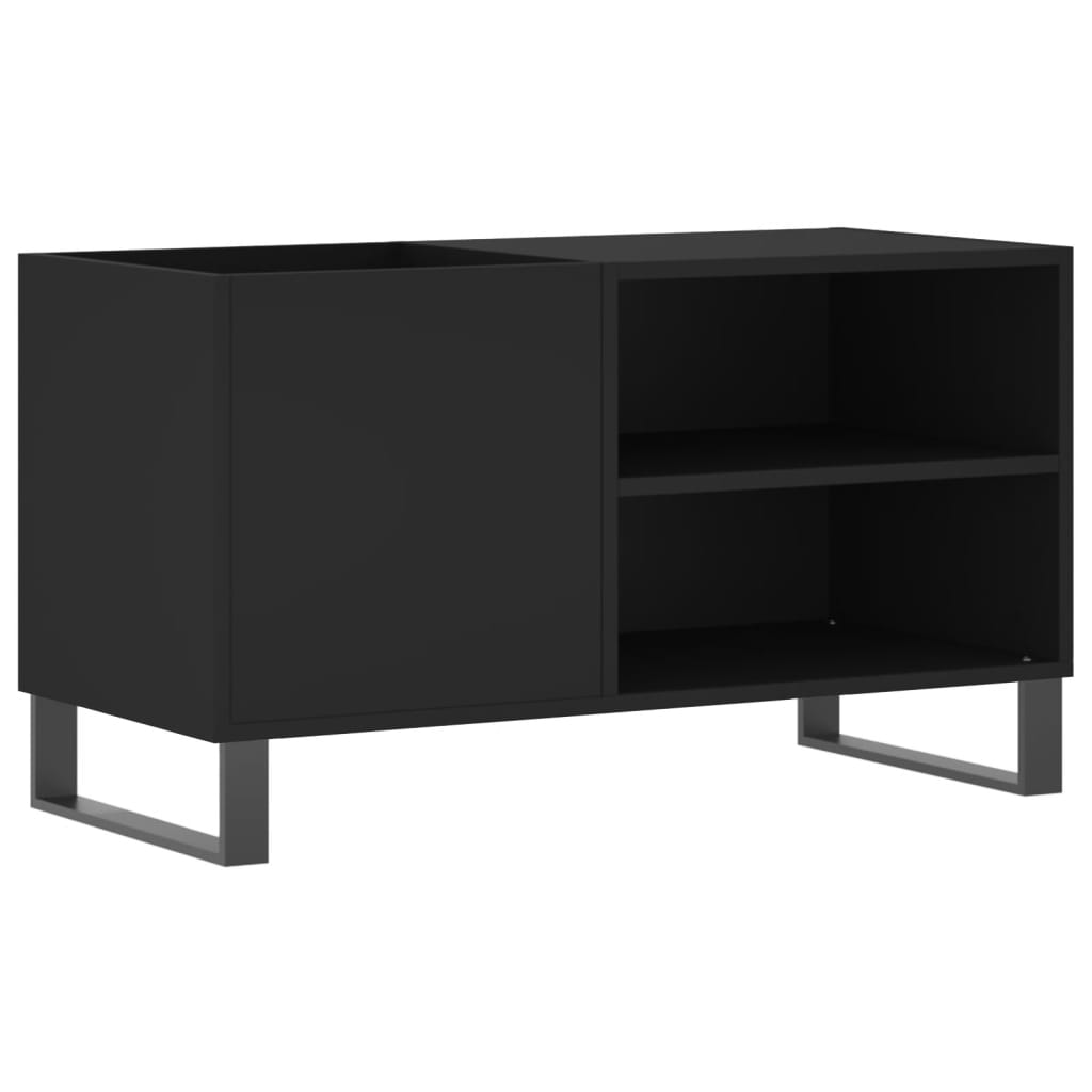 vidaXL Szafka na płyty, czarna, 85x38x48 cm, materiał drewnopochodny