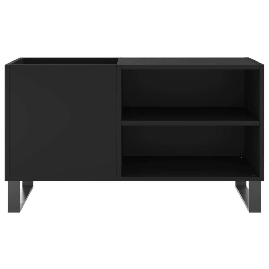 vidaXL Szafka na płyty, czarna, 85x38x48 cm, materiał drewnopochodny