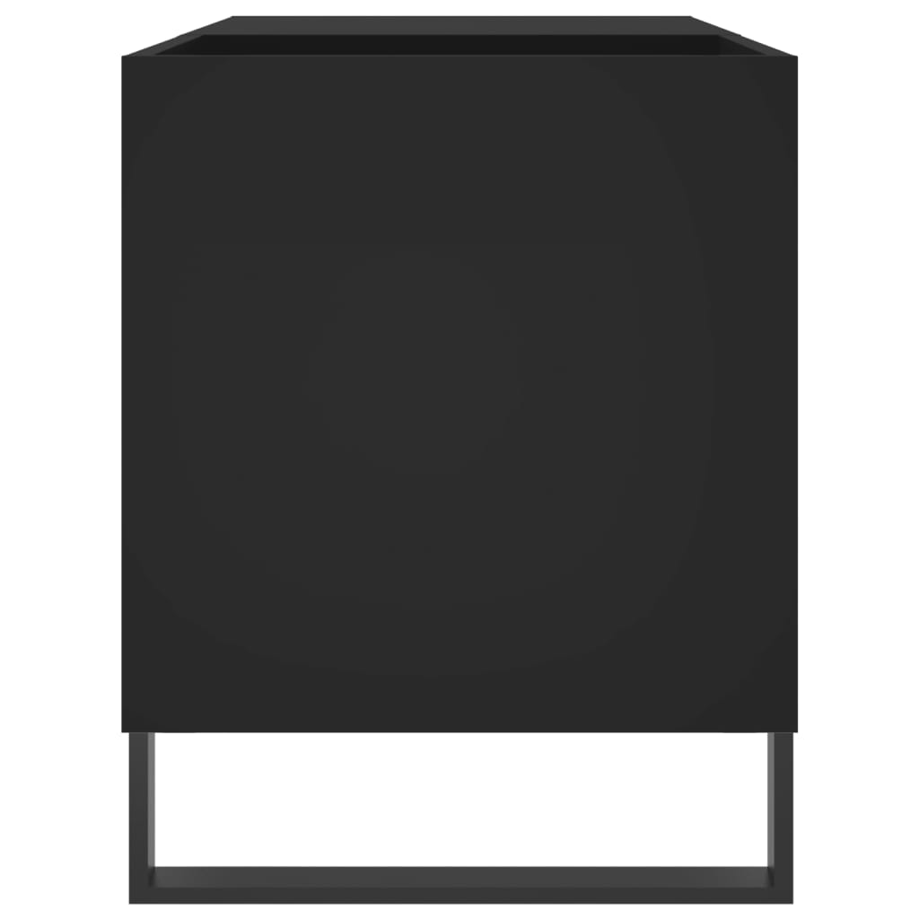 vidaXL Szafka na płyty, czarna, 85x38x48 cm, materiał drewnopochodny