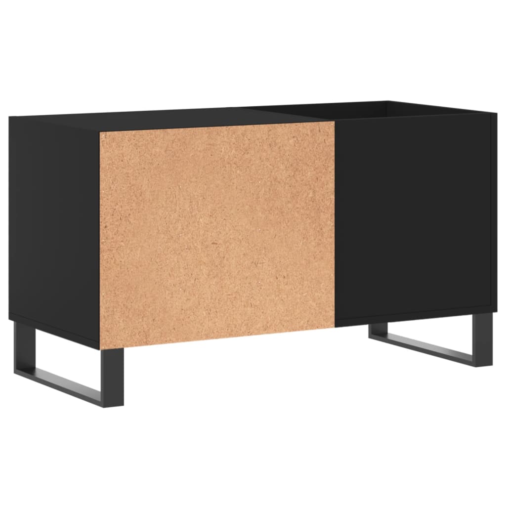 vidaXL Szafka na płyty, czarna, 85x38x48 cm, materiał drewnopochodny