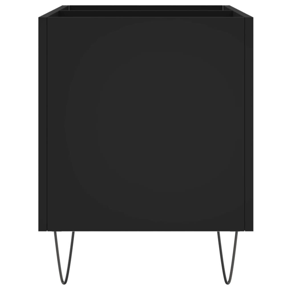 vidaXL Szafka na płyty, czarna, 74,5x38x48 cm, materiał drewnopochodny