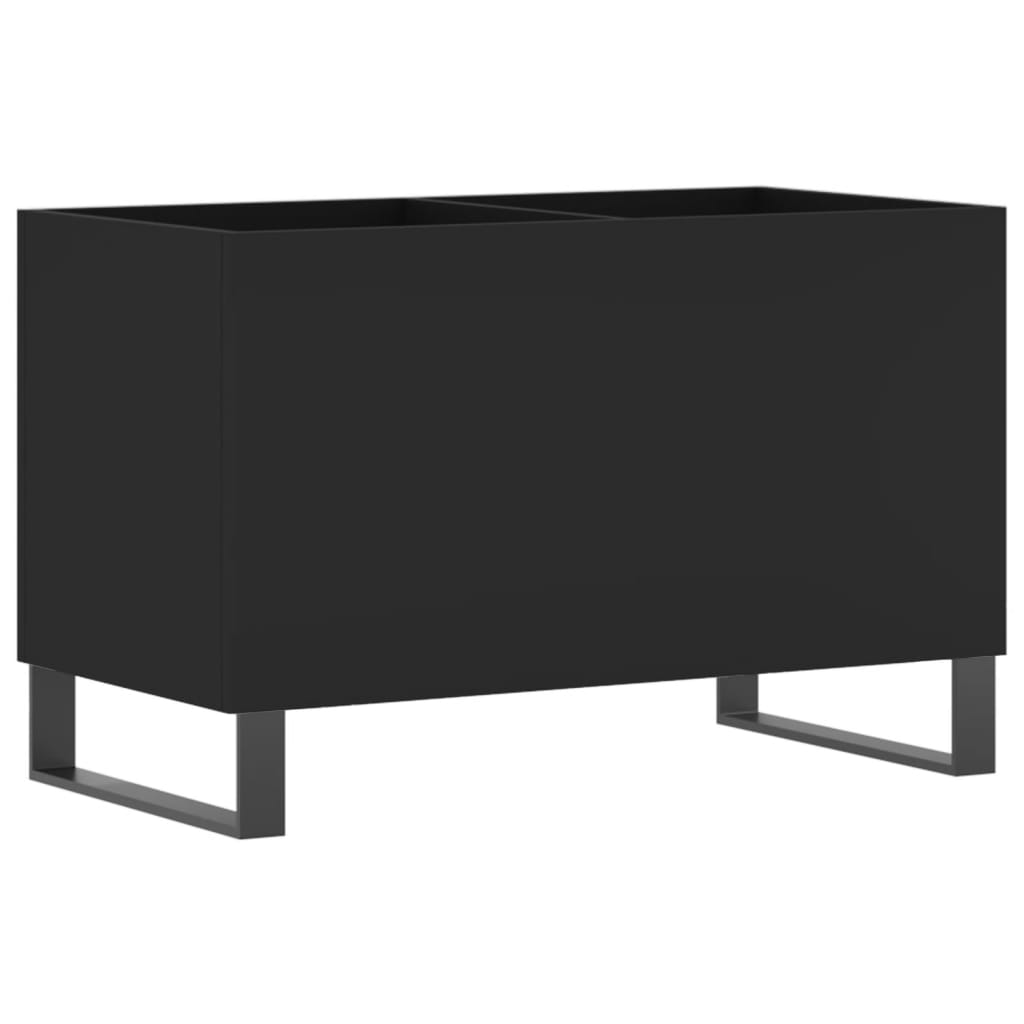 vidaXL Szafka na płyty, czarna, 74,5x38x48 cm, materiał drewnopochodny
