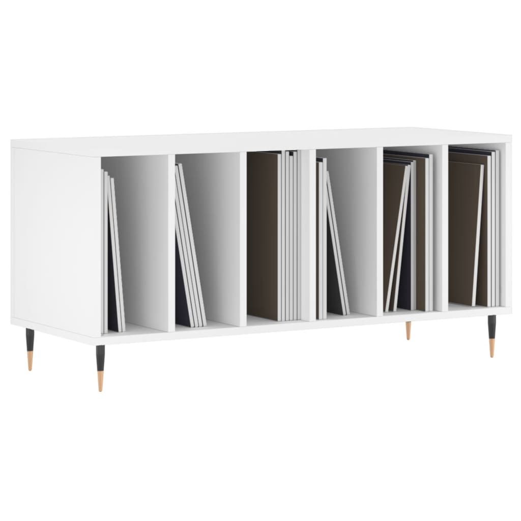 vidaXL Szafka na płyty, biała, 100x38x48 cm, materiał drewnopochodny