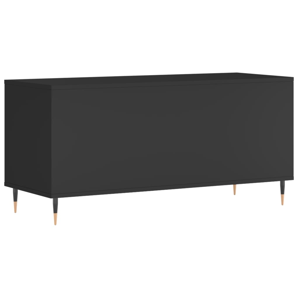 vidaXL Szafka na płyty, czarna, 100x38x48 cm, materiał drewnopochodny