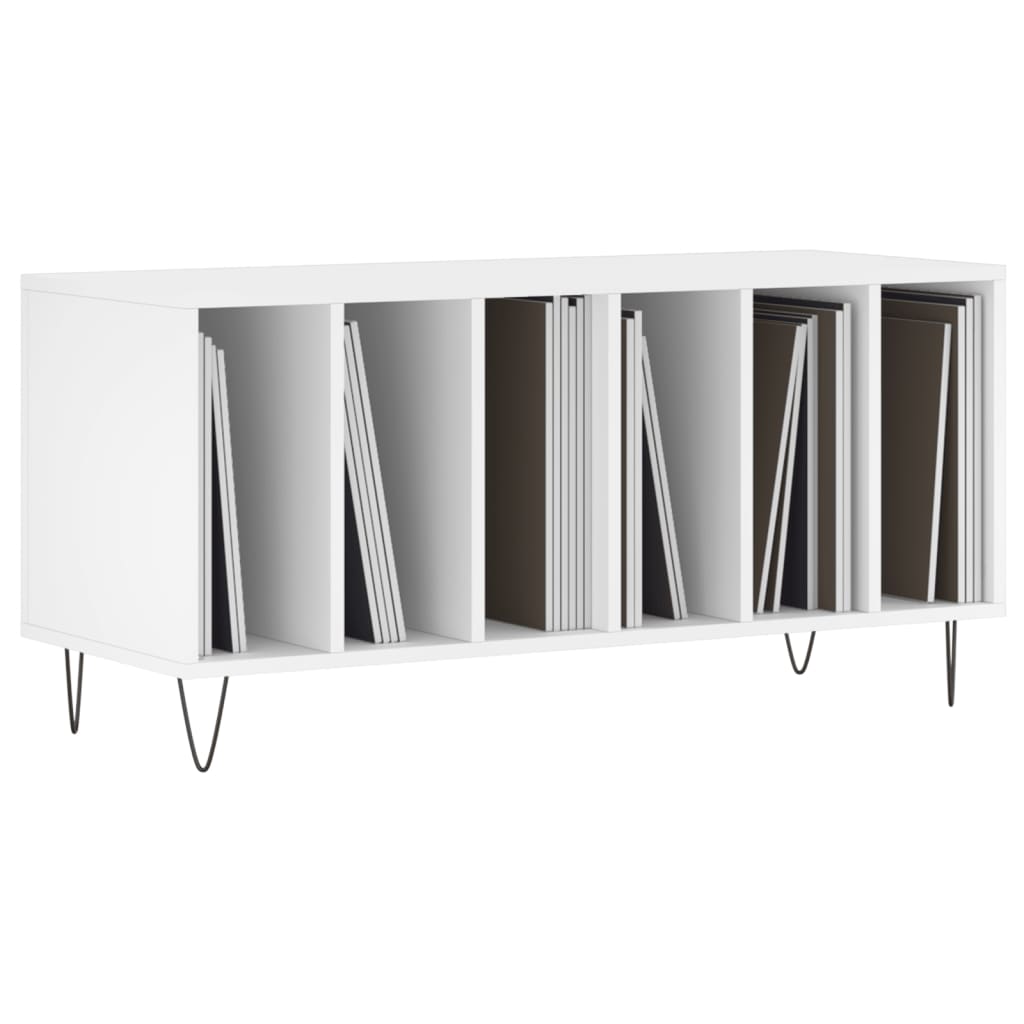 vidaXL Szafka na płyty, biała, 100x38x48 cm, materiał drewnopochodny