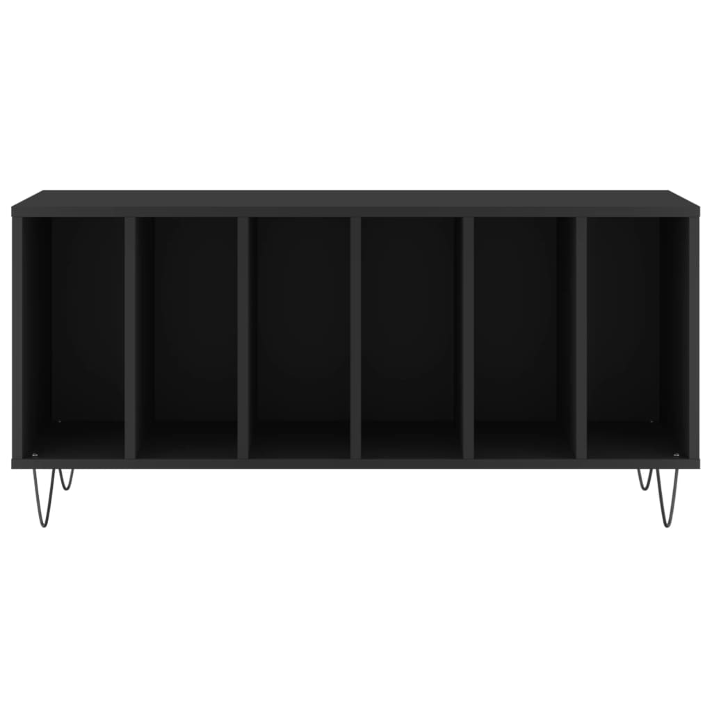 vidaXL Szafka na płyty, czarna, 100x38x48 cm, materiał drewnopochodny