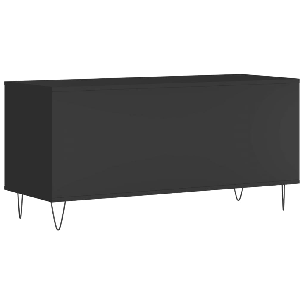 vidaXL Szafka na płyty, czarna, 100x38x48 cm, materiał drewnopochodny