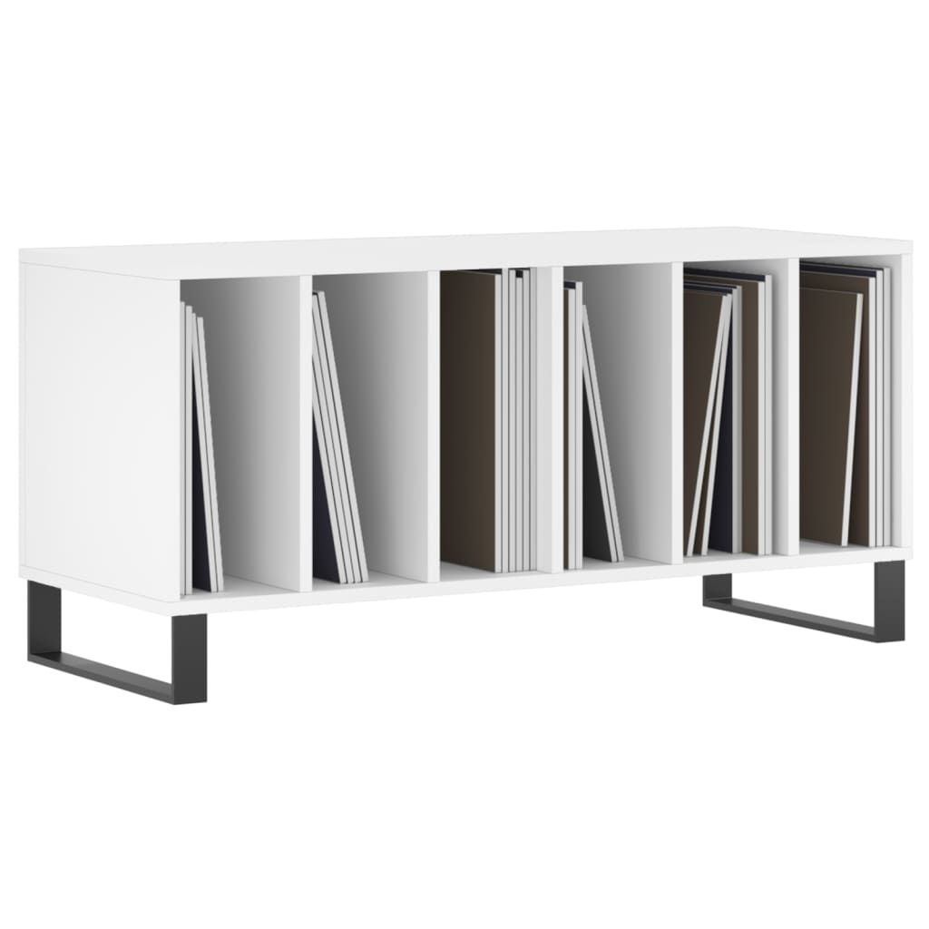 vidaXL Szafka na płyty, biała, 100x38x48 cm, materiał drewnopochodny