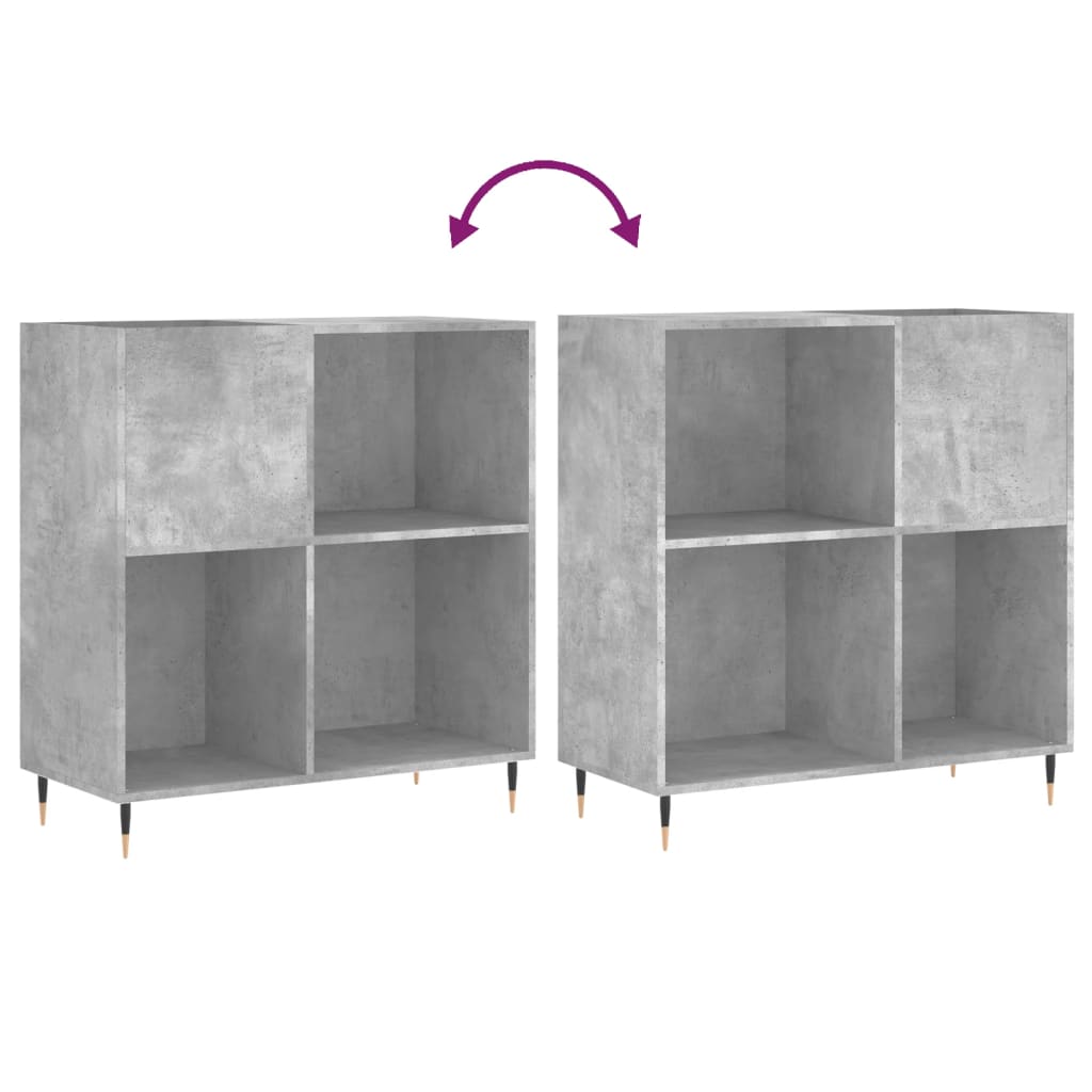 vidaXL Szafka na płyty, szarość betonu, 84,5x38x89 cm