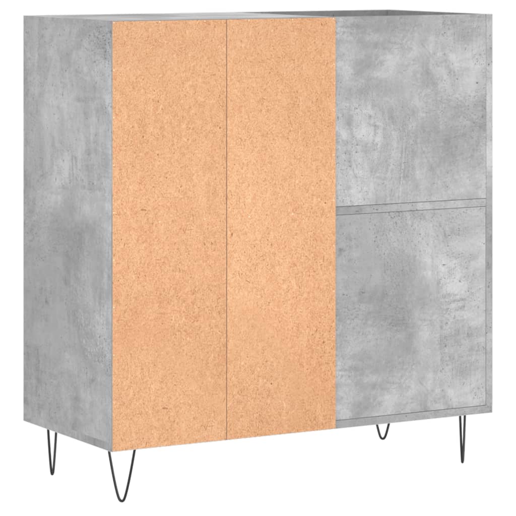 vidaXL Szafka na płyty, szarość betonu, 84,5x38x89 cm
