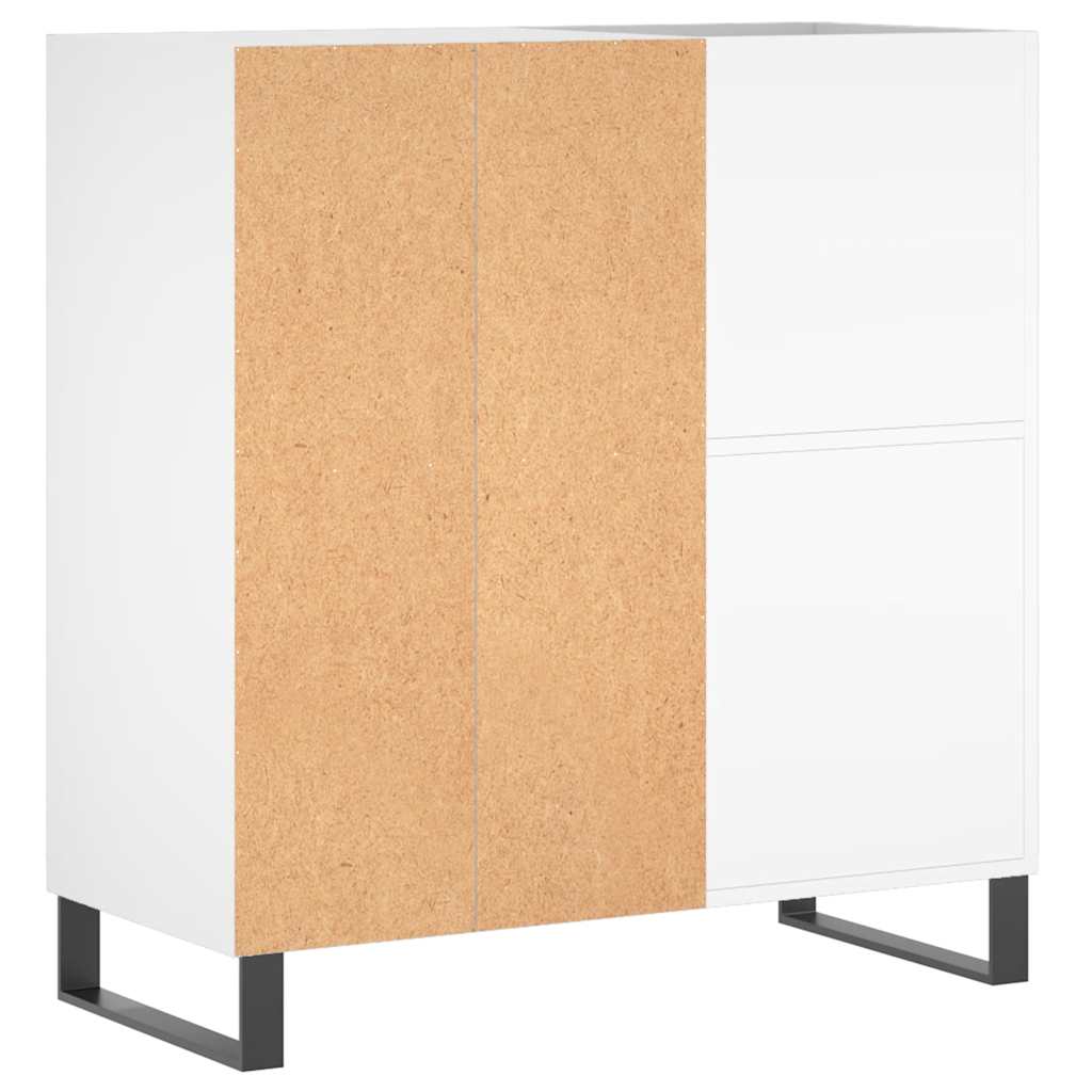 vidaXL Szafka na płyty, biała, 84,5x38x89 cm, materiał drewnopochodny