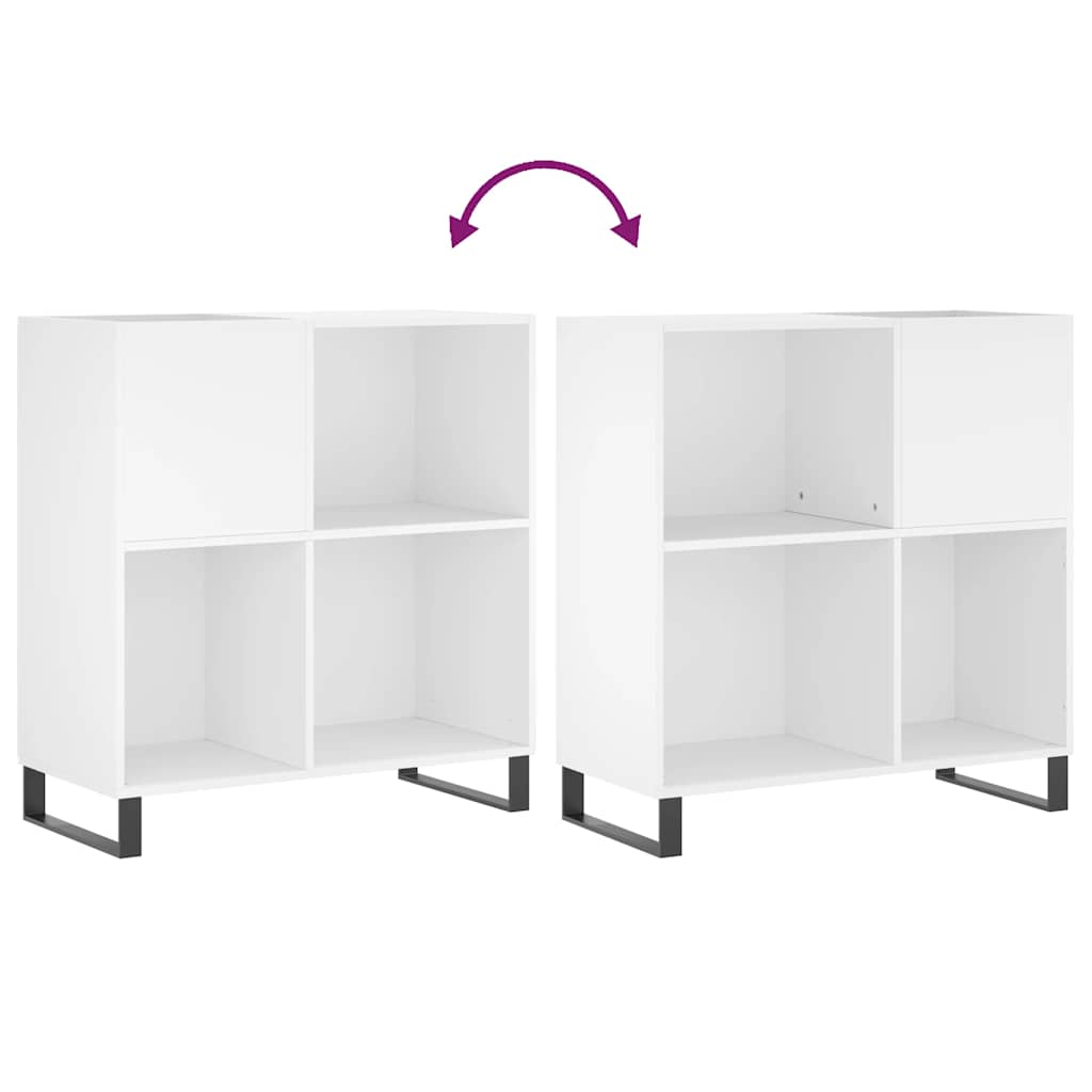 vidaXL Szafka na płyty, biała, 84,5x38x89 cm, materiał drewnopochodny