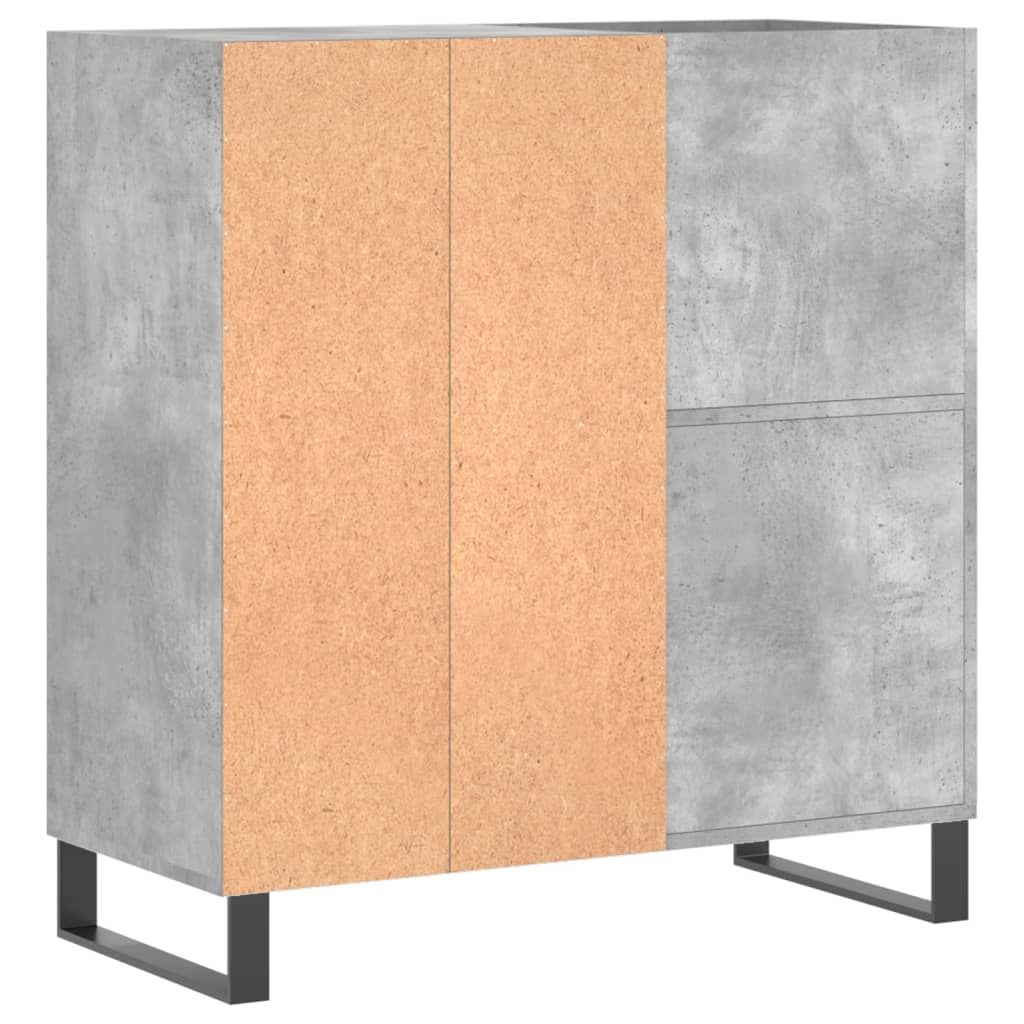 vidaXL Szafka na płyty, szarość betonu, 84,5x38x89 cm