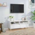 vidaXL Szafka pod TV, biała, 100x34,5x44,5 cm, materiał drewnopochodny