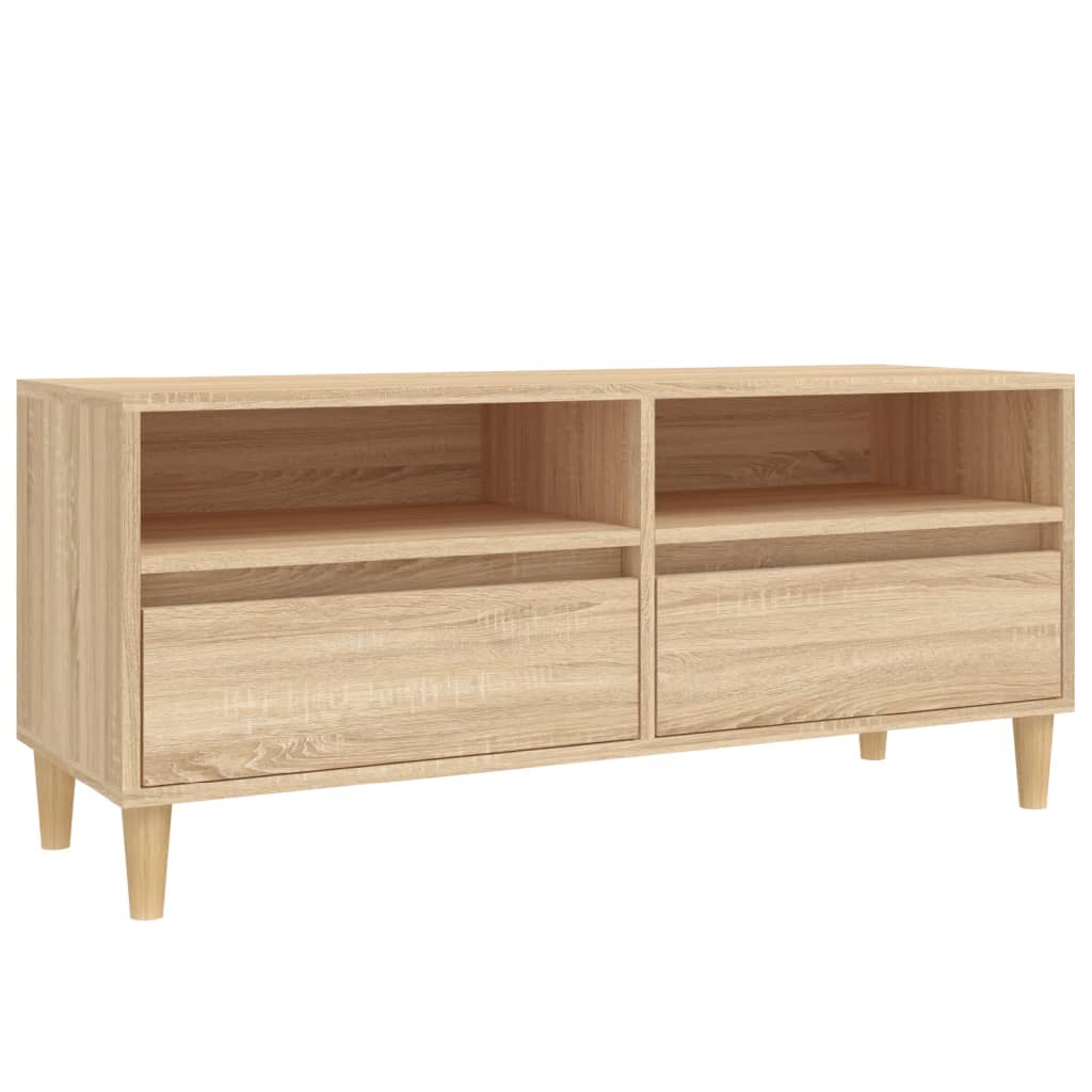 vidaXL Szafka pod TV, dąb sonoma, 100x34,5x44,5 cm