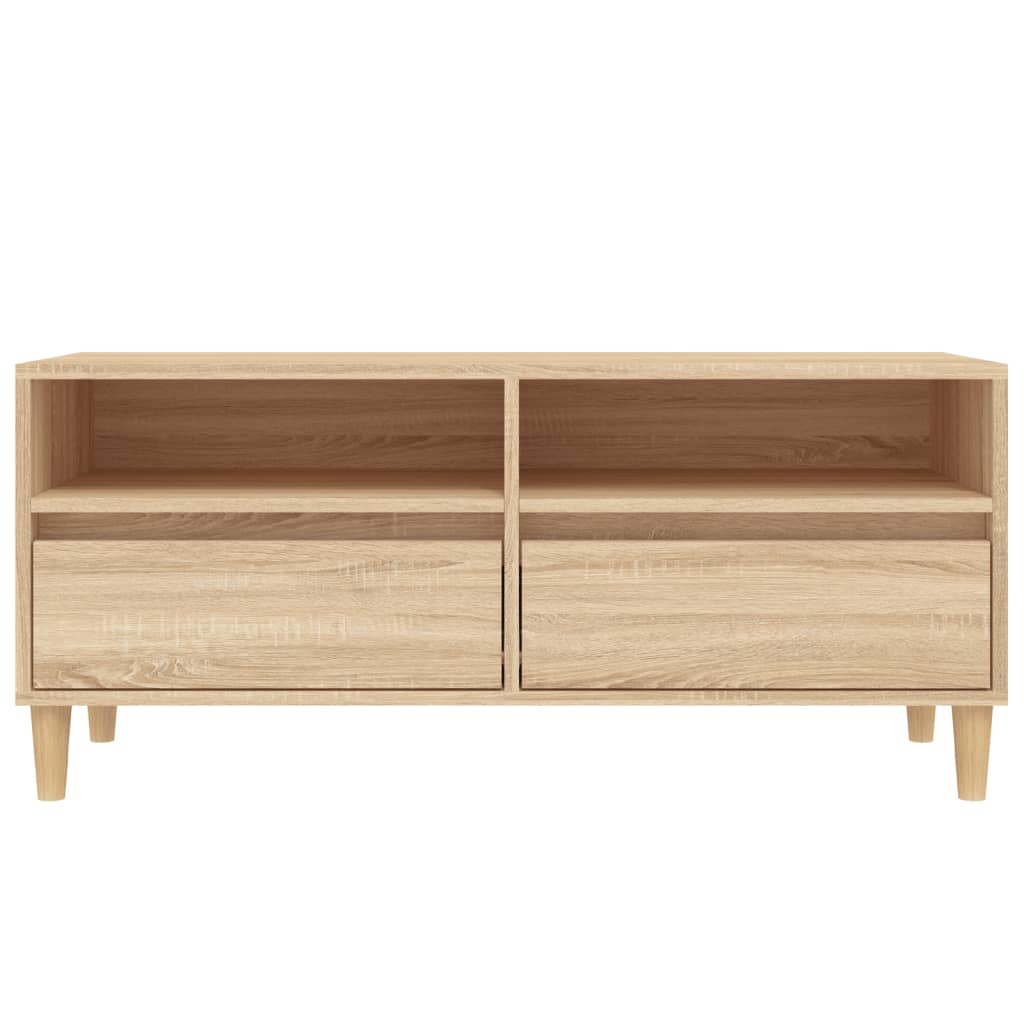 vidaXL Szafka pod TV, dąb sonoma, 100x34,5x44,5 cm