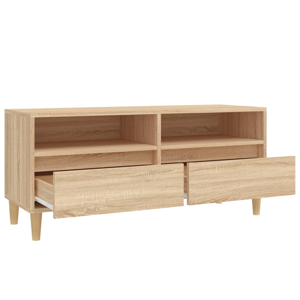 vidaXL Szafka pod TV, dąb sonoma, 100x34,5x44,5 cm
