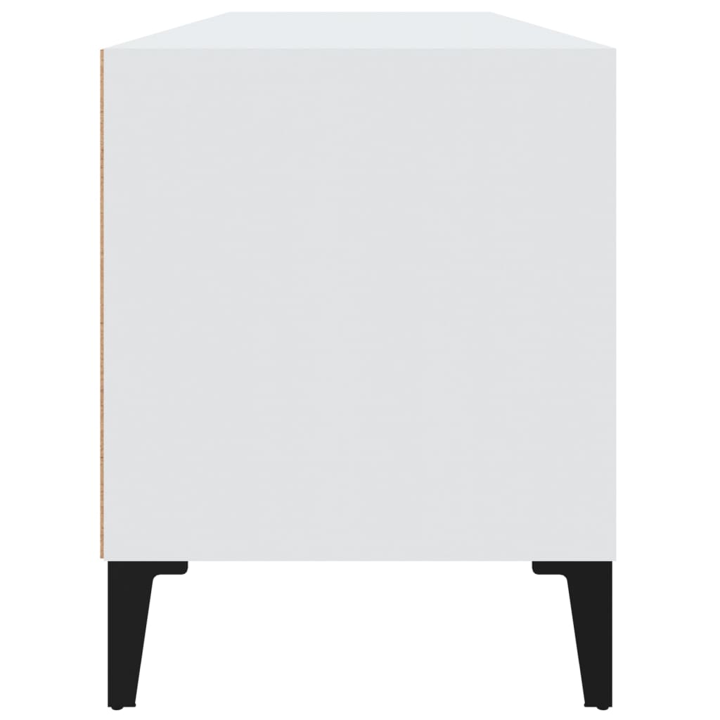 vidaXL Szafka pod TV, biała, 100x34,5x44,5 cm, materiał drewnopochodny