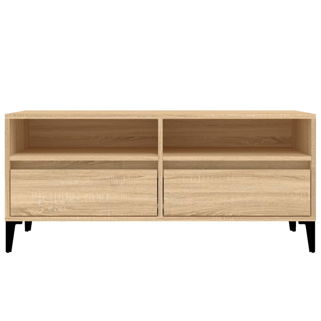 vidaXL Szafka pod TV, dąb sonoma, 100x34,5x44,5 cm