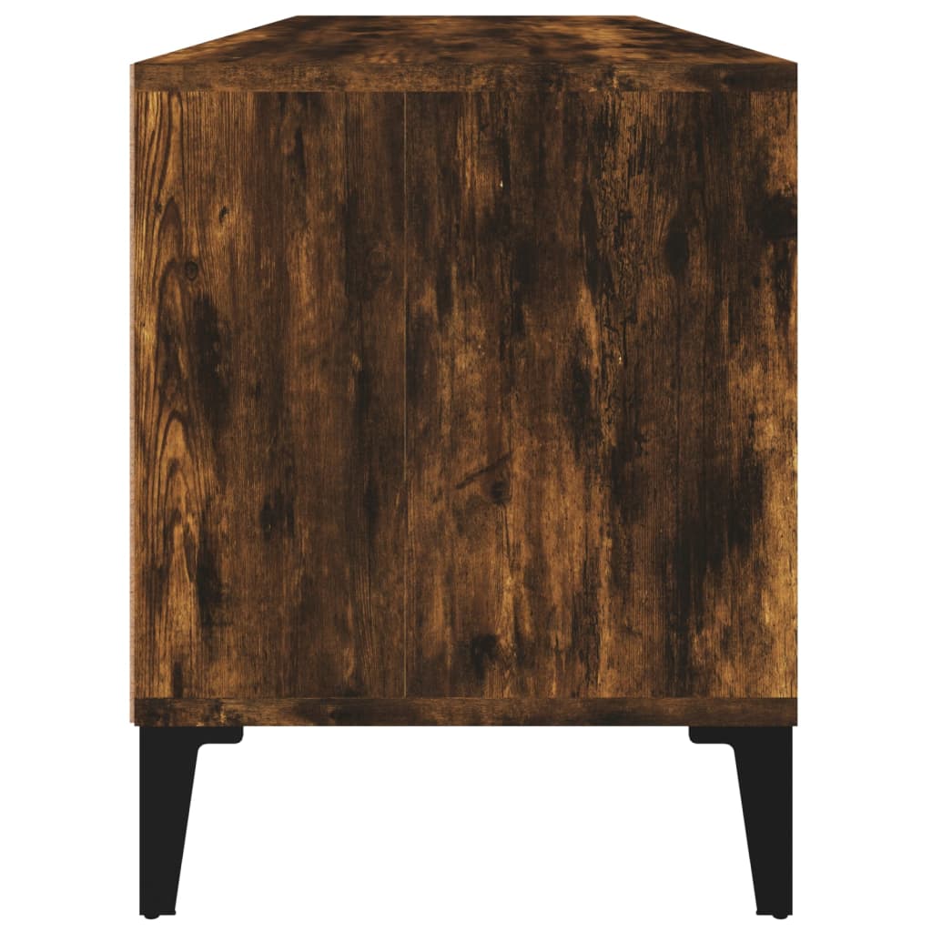 vidaXL Szafka pod TV, przydymiony dąb, 100x34,5x44,5 cm
