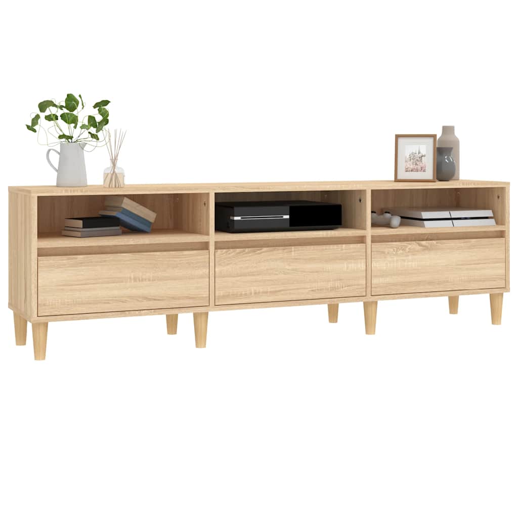 vidaXL Szafka pod TV, dąb sonoma, 150x30x44,5 cm