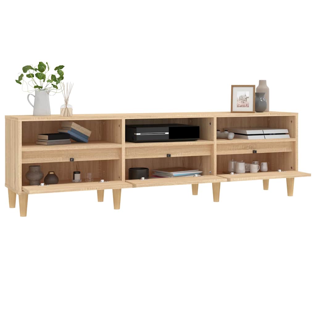 vidaXL Szafka pod TV, dąb sonoma, 150x30x44,5 cm