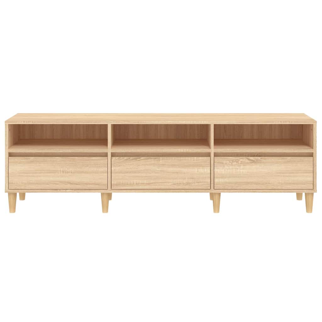 vidaXL Szafka pod TV, dąb sonoma, 150x30x44,5 cm