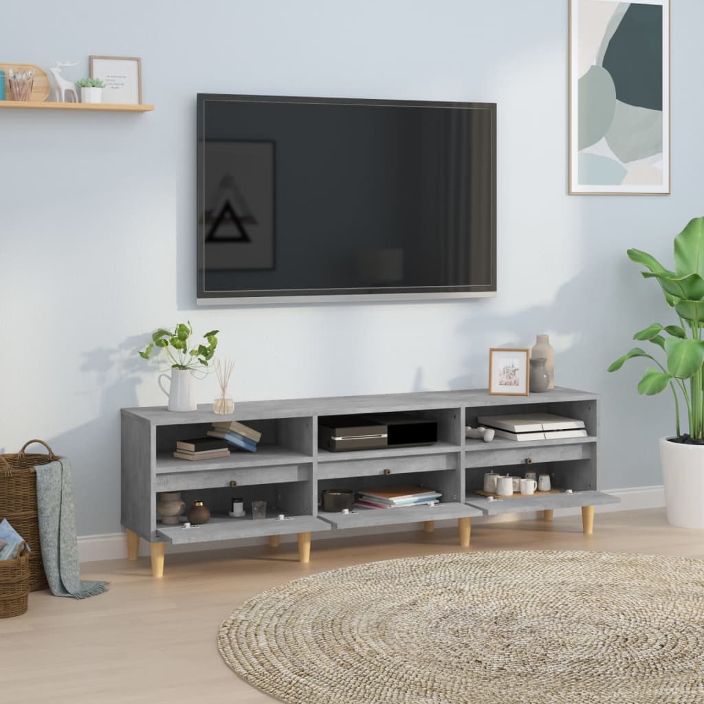 vidaXL Szafka pod TV, szarość betonu, 150x30x44,5 cm