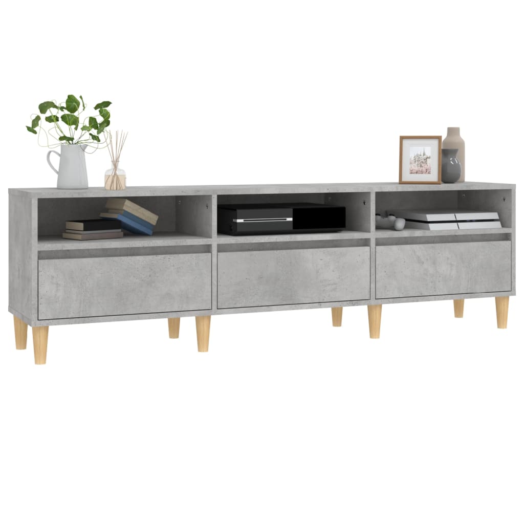 vidaXL Szafka pod TV, szarość betonu, 150x30x44,5 cm