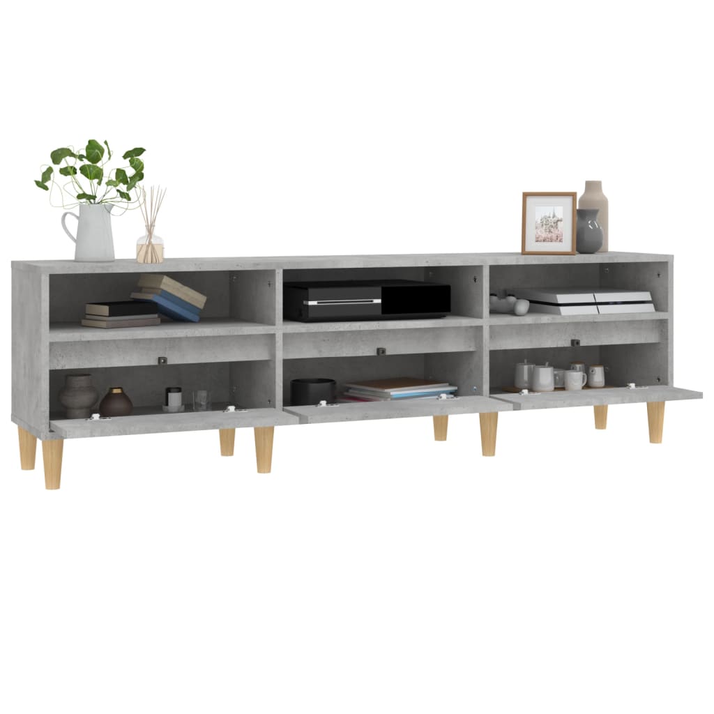 vidaXL Szafka pod TV, szarość betonu, 150x30x44,5 cm