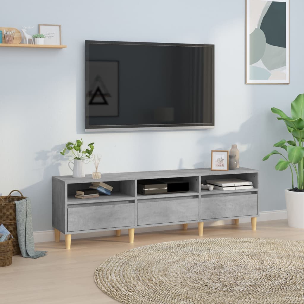 vidaXL Szafka pod TV, szarość betonu, 150x30x44,5 cm