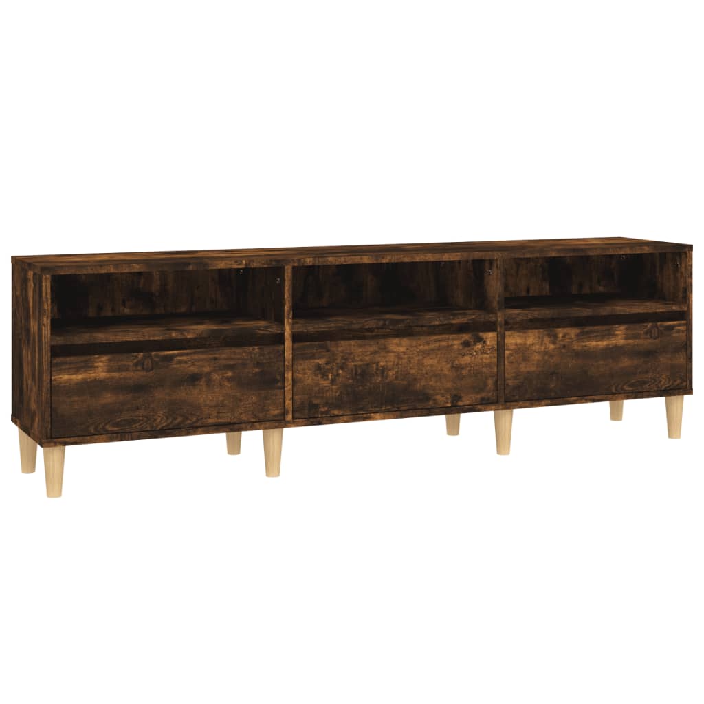 vidaXL Szafka pod TV, przydymiony dąb, 150x30x44,5 cm