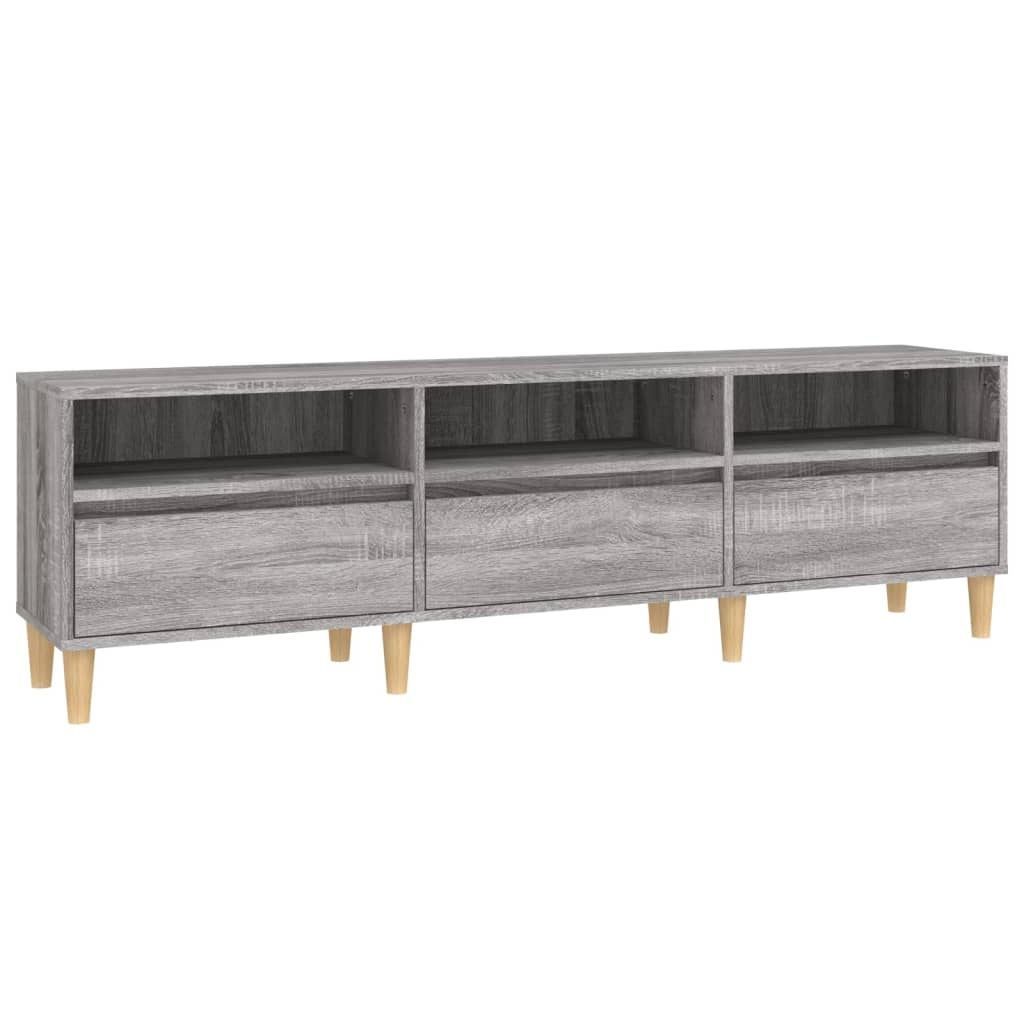 vidaXL Szafka pod TV, szary dąb sonoma, 150x30x44,5 cm