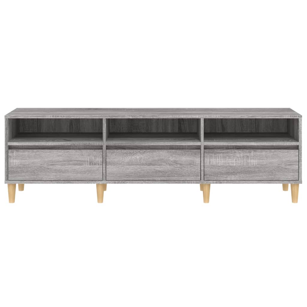 vidaXL Szafka pod TV, szary dąb sonoma, 150x30x44,5 cm
